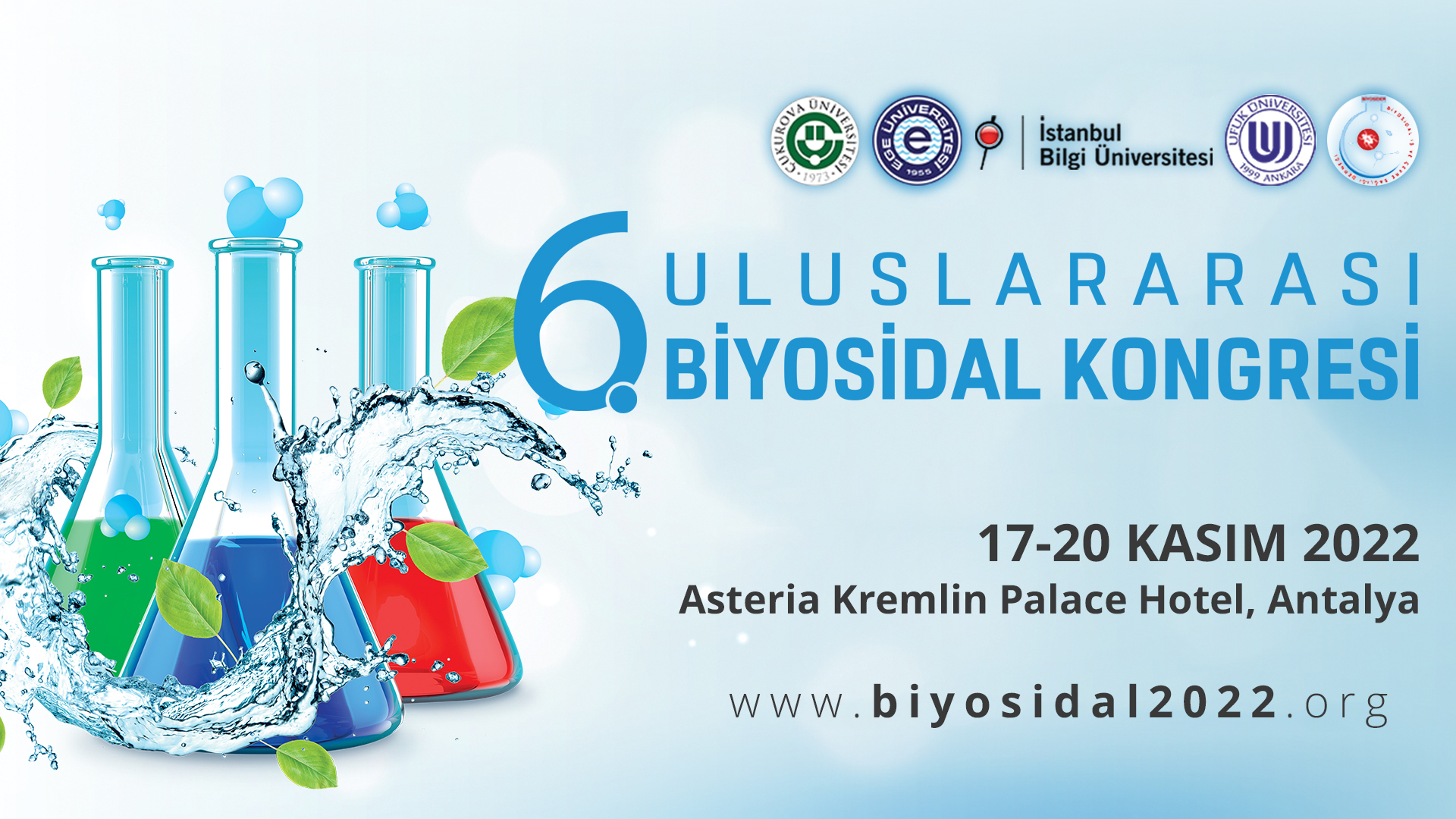 6. Uluslararası Biyosidal Kongresi 17-20 Kasım 2022