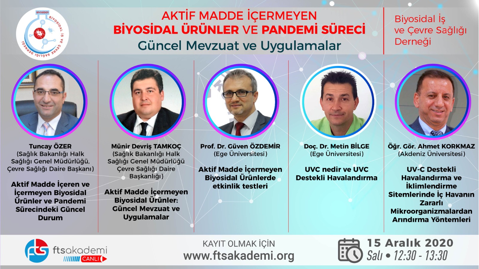 Aktif Madde İçermeyen Biyosidal Ürünler ve Pandemi Süreci, Güncel Mevzuat ve Uygulamalar 15 Aralık 2020